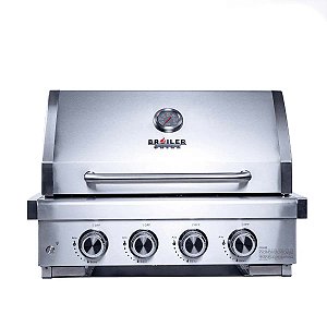 Churrasqueira a Gás Broiler Grill Classic Aço inox 4 Queimadores – Embutir