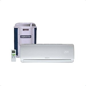 AR CONDICIONADO SPLIT HI WALL AGRATTO 12.000 BTU/H QUENTE E FRIO 220V CST12QFR4-02 BRANCO BARRIL
