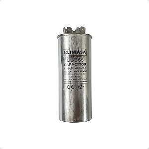 Capacitor Permanente Duplo Alumínio C/ Terminal - 60+5 Uf