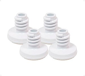 Kit 4 Peças Pé Nivelador para Lava Roupa Brastemp e Consul - W10658798