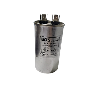 Capacitor Permanente de Alumínio com Terminal 40uF - 450VAC