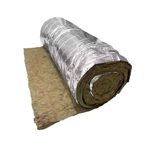 Lã de Rocha Aluminizada Isolamento 32mm 16 Metros