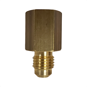 Adaptador  em Latão 1/4" SAE x 1/4 BSP Trane