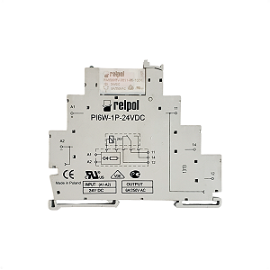 Relé Eletromecânico Interface PI6W-1P-24VDC Relpol