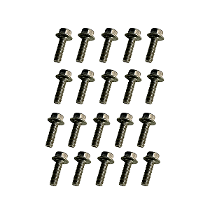 Parafuso Cabeça Sextavada Flange Dentada Cunha M6 Lava-Roupa Kit 20un