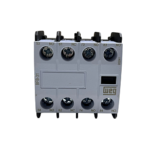 Bloco De Contato Auxiliar Weg Frontal Bfb 31 3Na 1Nf 12123049 Blk01820