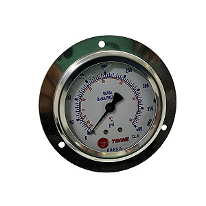 Manômetro De Alta Pressão Angular P/ R-410A 400 PSI Lbs 56 Kgf/Cm²