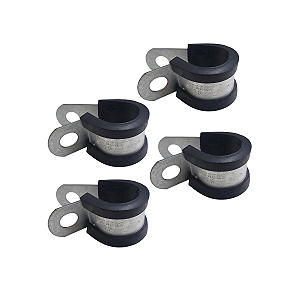 Abraçadeira De Borracha Bap16 Aço Carbono 5/8’’ Suprensa Kit 4un