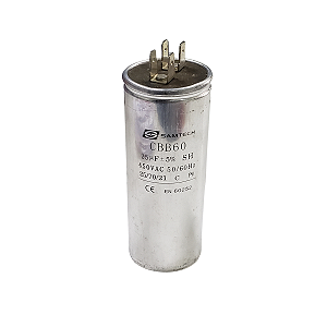 Capacitor Permanente 25uf ± 5 % 450 V Corpo Em Alumínio
