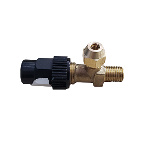 Válvula Tanque 1/4" Npt X 1/4" Sae Sem Válvula De Segurança 07-01410