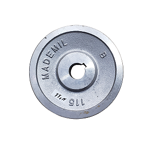 Polia De Alumínio 1 Canal B 115mm Furo 3/4" 19mm 115 1b