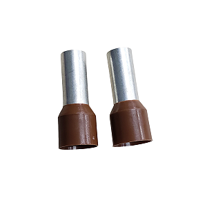 Terminal Tubular 25mm2 H25/30 Awg4 Marrom Pino De 30mm Pct 50 Unidades