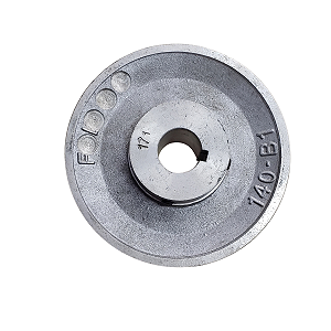 Polia De Alumínio 1 Canal B 140Mm Furo 1" 25,4Mm Chavetada