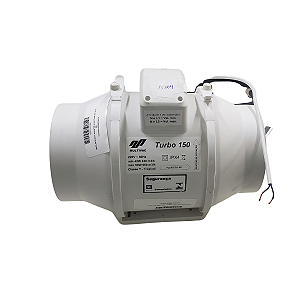 Exaustor Axial Turbo In-Line 150Mm Exl150Mm 60W 220V 60Hz