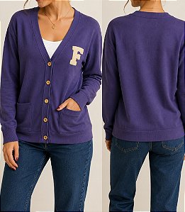 CARDIGAN AZUL GG