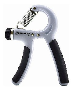 Hand Grip Ajustável Cinza - 10 Á 40 Kg Fortalecedor Mãos Antebraços - Lequipo