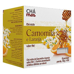 Chá Camomila com Laranja 10 envelopes (10g) Chá Mais