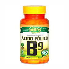 Vitamina B9 (Ácido Fólico) 60 Caps Unilife