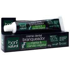 Creme Dental Com Carvão Ativado 90g Boni Natural