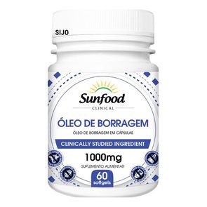 Óleo de Borragem 1000mg 60caps Sunfood