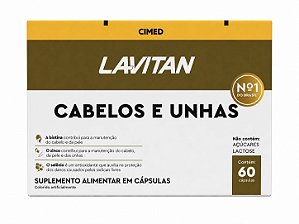 Lavitan Vitaminas Cabelos e Unhas 60caps Cimed