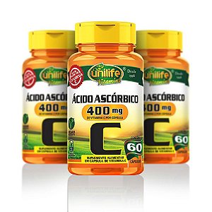 Vitamina C 400mg 60caps Unilife