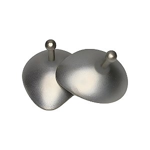 Par De Protetor Intraocular Em Aço Cirúrgico C/ Estojo