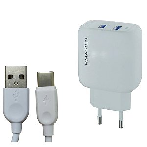 Carregador de Celular Turbo Original H'Maston Pro 5.1A Y24 Tipo C