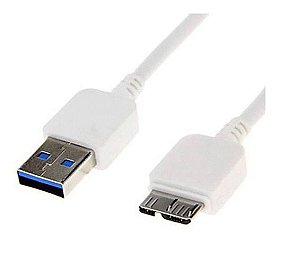 Cabo p/ HD Externo USB 3.0 1 Metro Branco - Xcell XC-CD-45