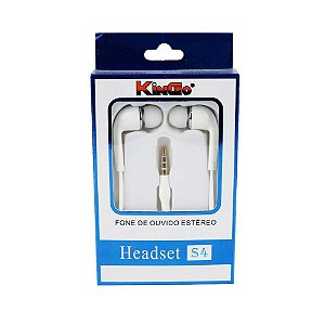 Fone de Ouvido Kingo Intra-Auricular Headset S4