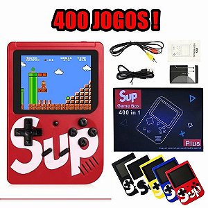 Mini Game Sup Retrô Portatil 400 Jogos em 1