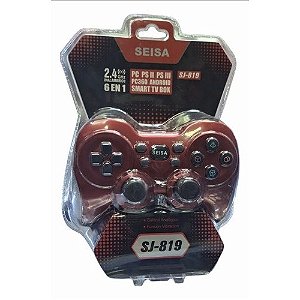 Controle Joystick sem fio para Android PC PS2 PS3 Xbox 360 SEISA SJ-819
