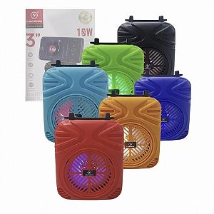 Caixinha de Som Bluetooth LED RGB Alta Qualidade 10W KA-9111