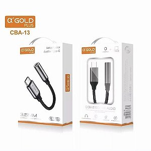 Cabo adaptador Fone de Ouvido P2 p/Tipo C a'Gold CBA-13