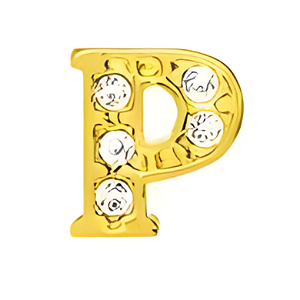 Charm - Letra P Ouro