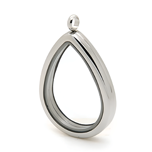 Medalhão Gota Prata