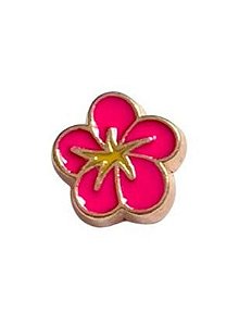 Charm - Hibisco Rosa Choque