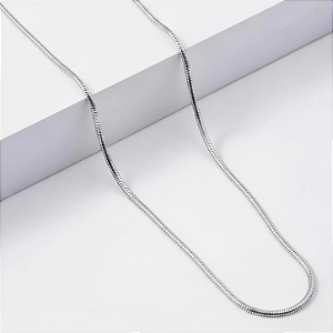 Corrente Lisa Prateada (60 cm)