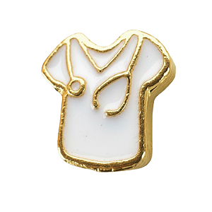 Charm - Jaleco Ouro e Branco