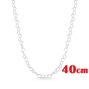 Corrente Coração Prata 925 40 cm