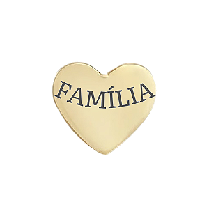 Charm - Coração Família OURO