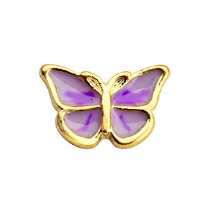 Charm - Borboleta Rosa Lilás