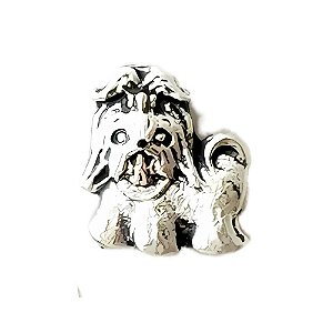 Charm - Shih Tzu ou Lhasa Apso Pelo Longo Prata