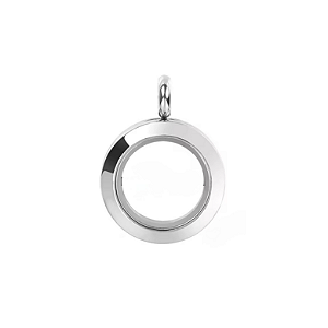 Medalhão Liso Prata - Mini