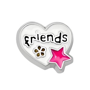 Charm - Coração friends (amigos)