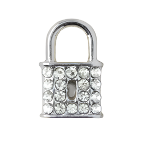 Charm - Cadeado prata Especial