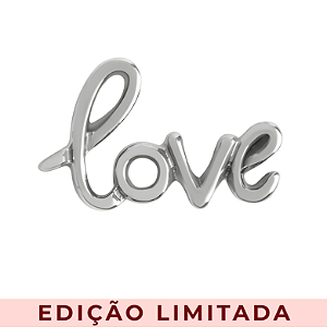 Charm - Love Prata Manuscrito Especial