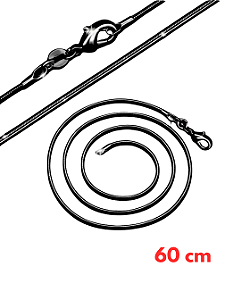 Corrente Lisa Black 60cm