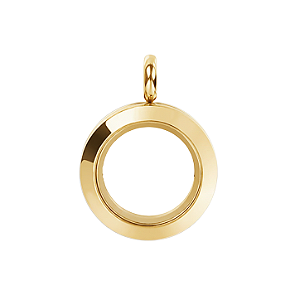 Medalhão Liso Ouro - Mini