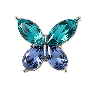 Charm - Borboleta Azul degradê Especial